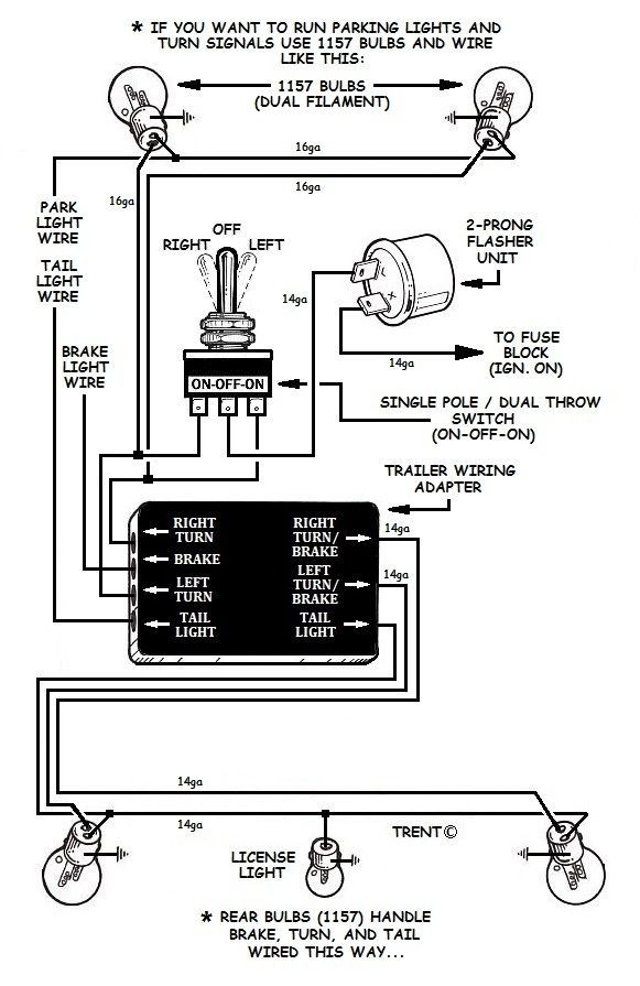 Brake Light And Turn Signal Wiring Diagram from www.how-to-build-hotrods.com